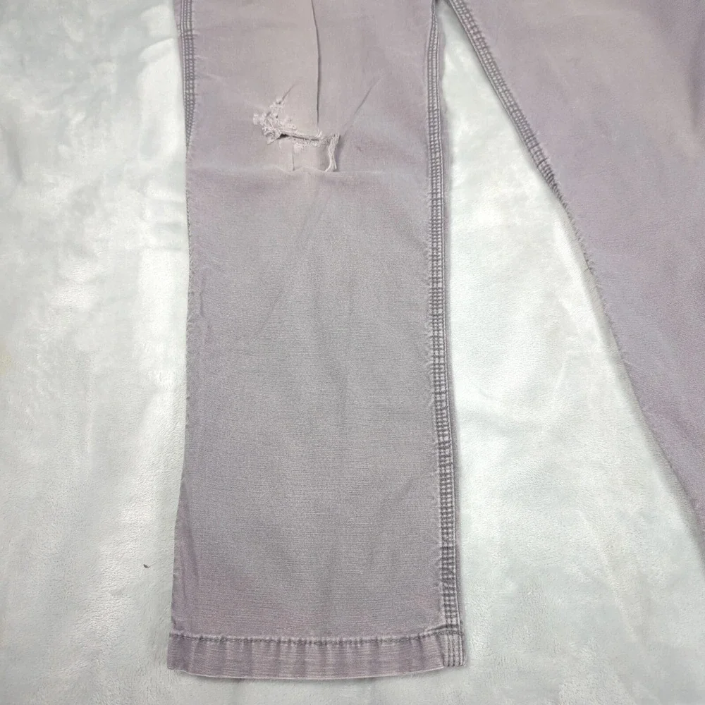 Carhartt Pants 38x32 Men Gray Canvas Rugged Flex Thick Work Distressed Relaxed